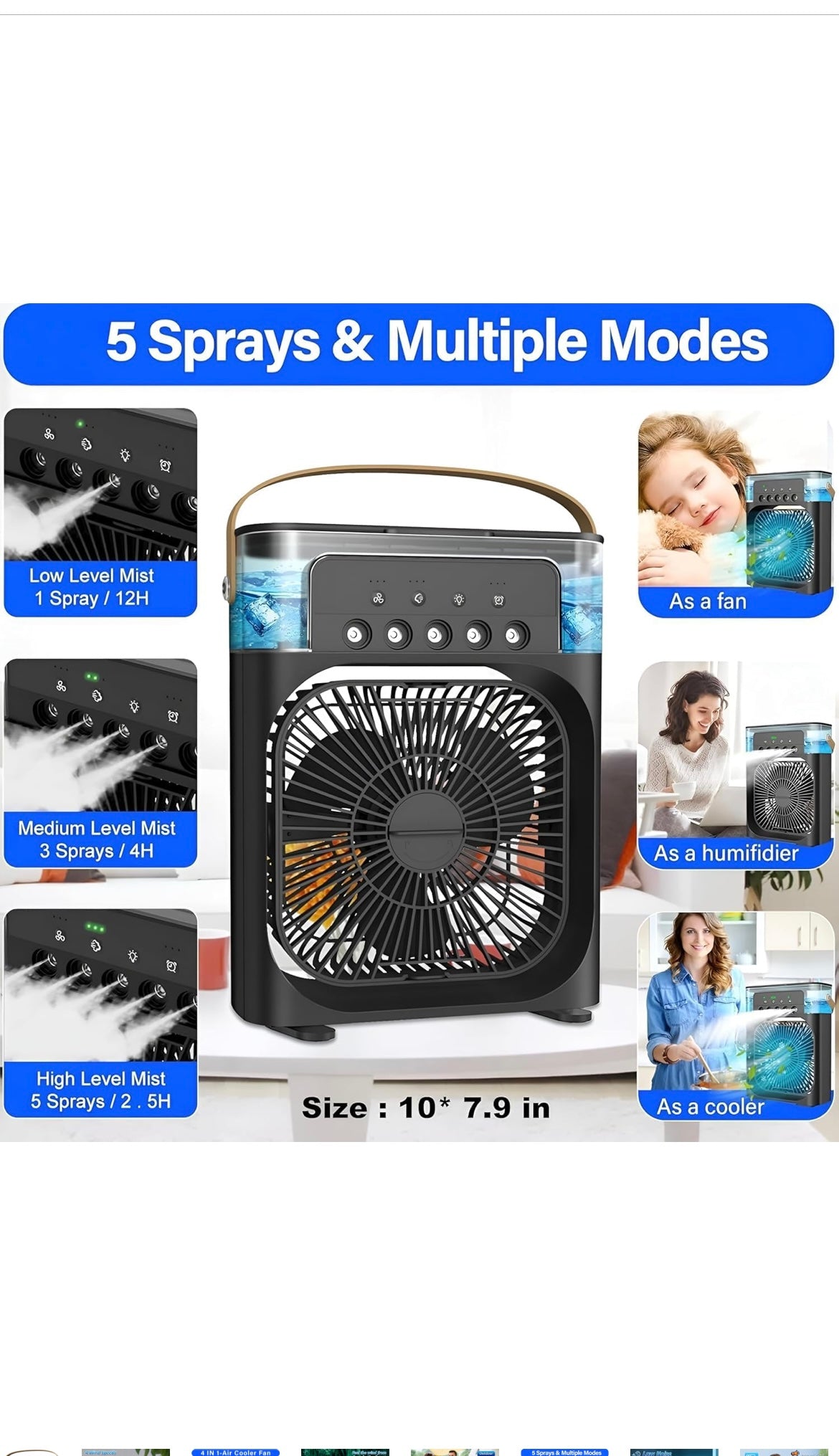 ADJUSTABLE MISTING FAN