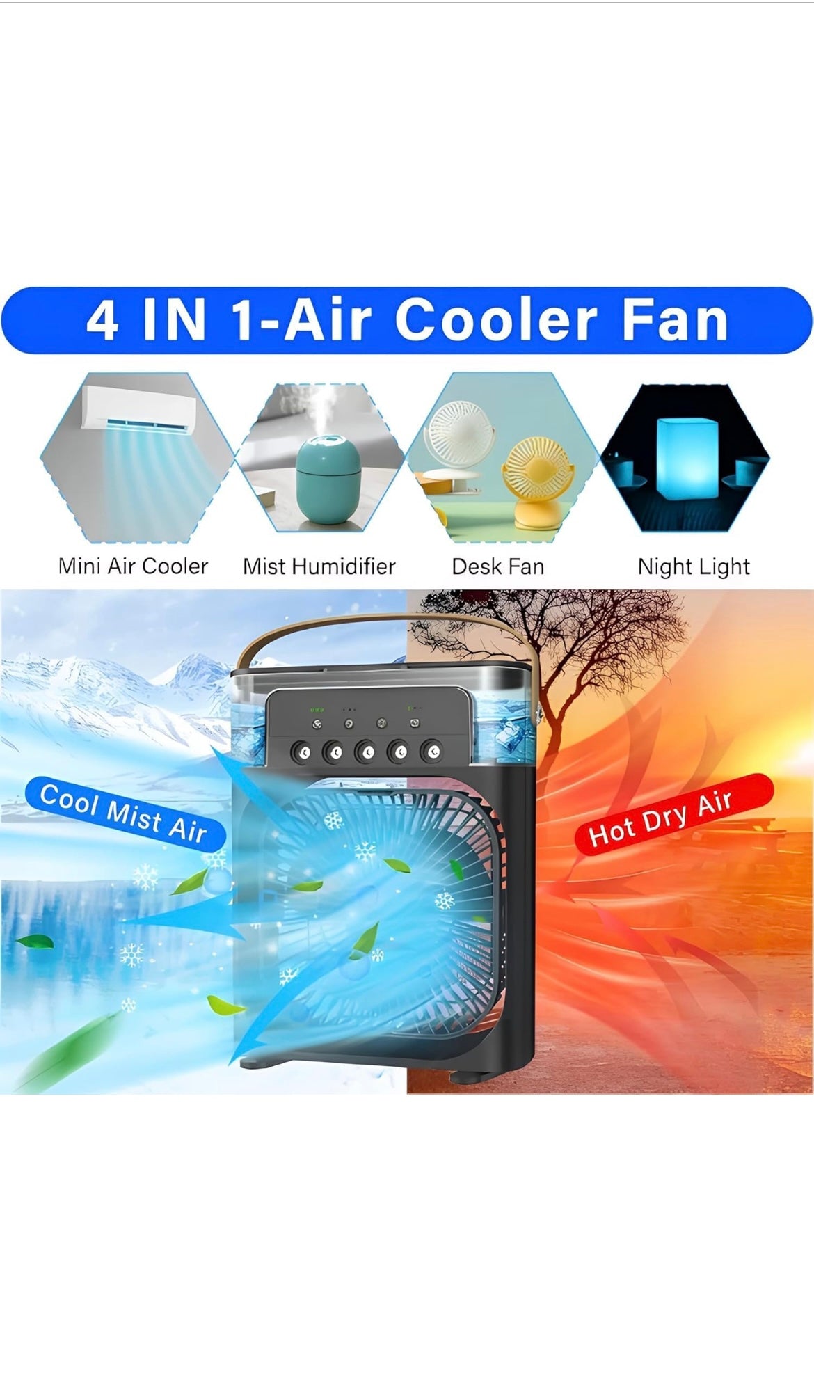 ADJUSTABLE MISTING FAN